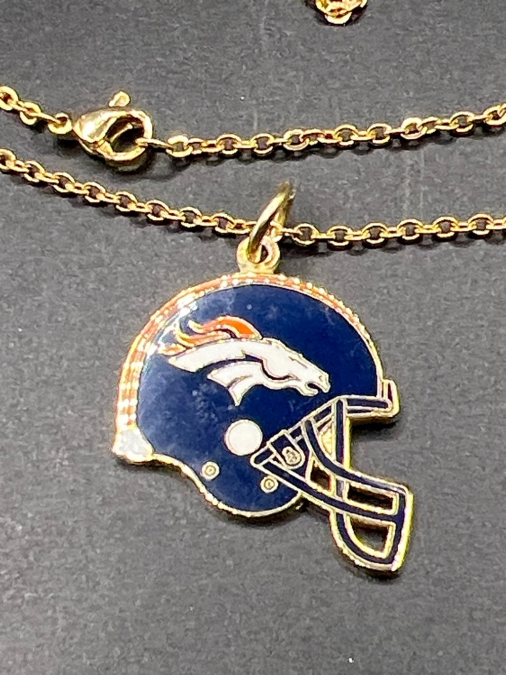 Denver Broncos Old Logo Helmet Pendant Necklace